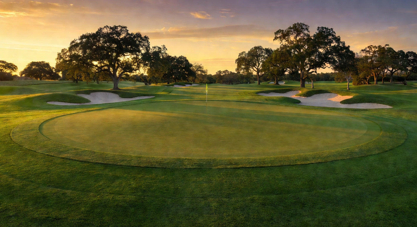 Bad Golf League hero - golf course golden hour